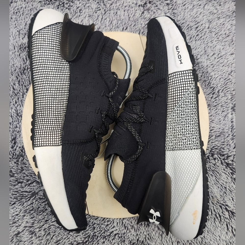 Under Armour Men’s Black & White HOVR Phantom 3 Running Shoes Size 9.5 - Picture 5 of 8